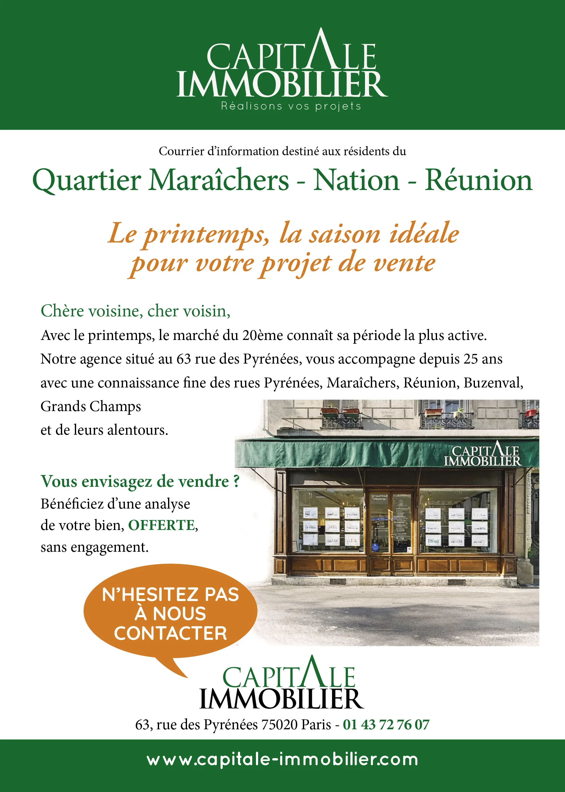 Flyer A5 immobilier 148x210 mm, format préféré des agences immobilières